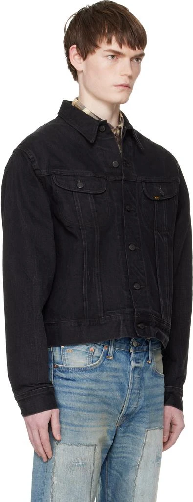 RRL Black Worn-In Denim Trucker Jacket 2