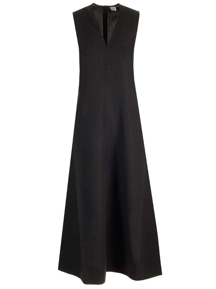 Totême Totême V-Neck Sleeveless Midi Dress