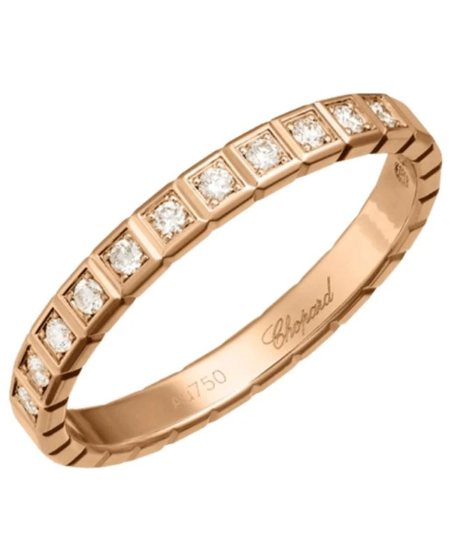 Chopard Chopard Ice Cube 18K Rose Gold and Diamond Women's Ring 827702-5289 1