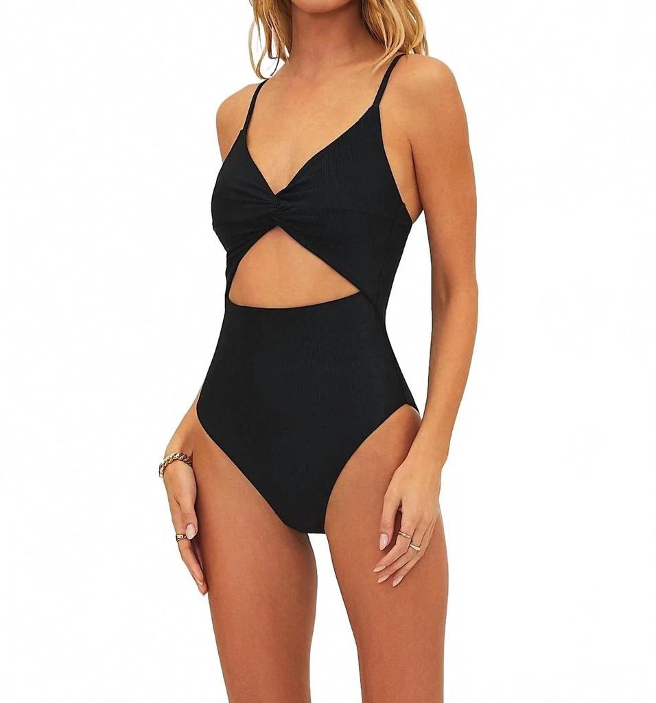 Beach Riot Annalisa One-Piece Swimsuit In Black 3