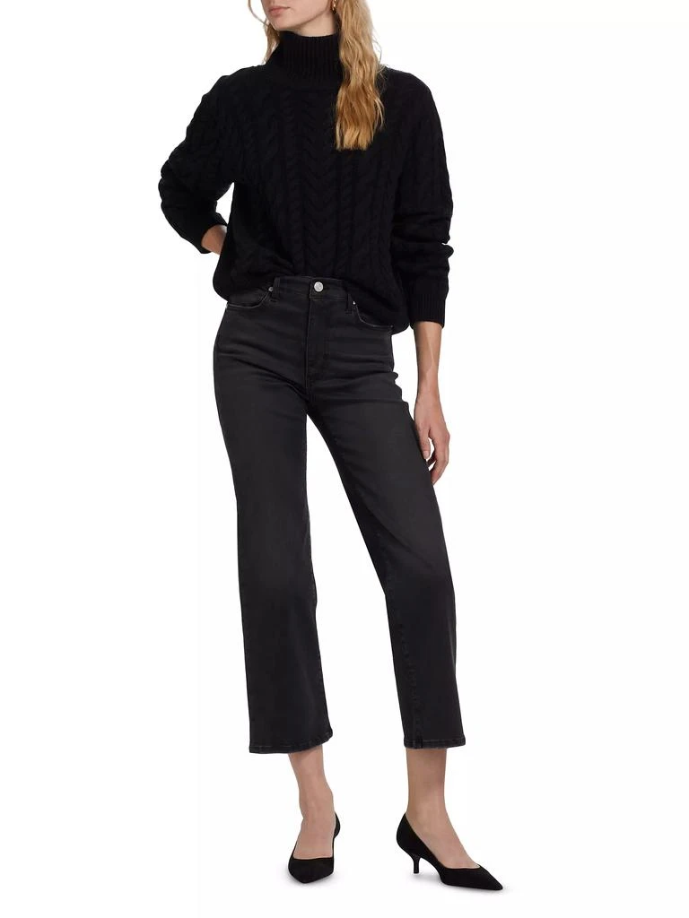FRAME Cable-Knit Turtleneck Sweater 2
