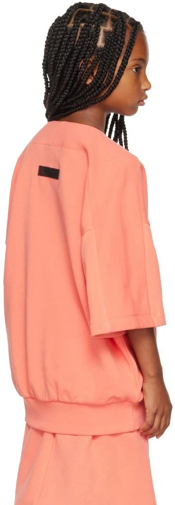 Essentials Kids Pink Oversized Henley 3