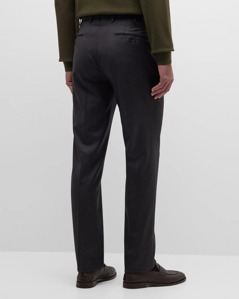 Incotex Ivory Men's Batavia Stretch Twill Dress Pants 3