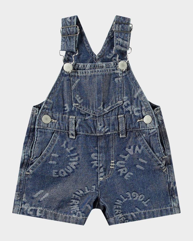 MOLO Boy's Spot Denim Overalls, Size 9M-3