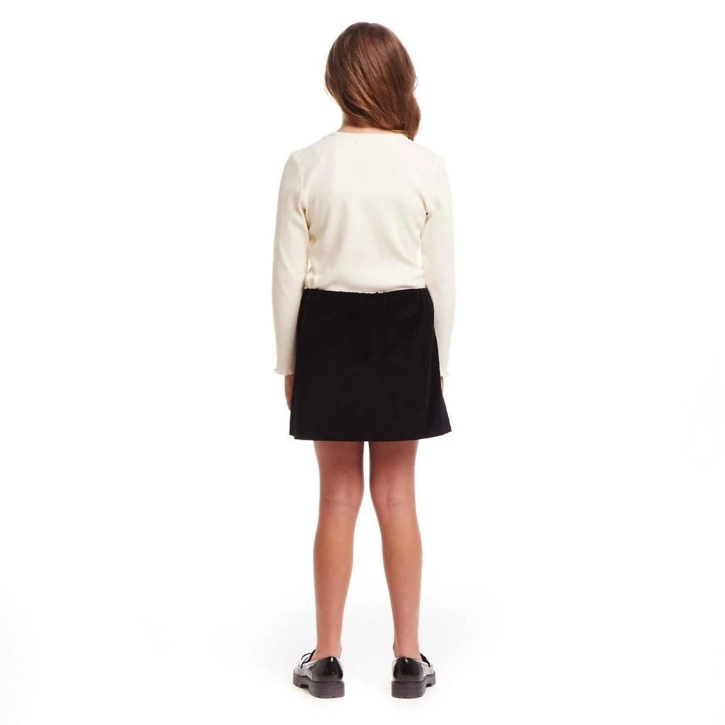 Andy & Evan Andy & Evan - Rib Knit Long Sleeve Top & Corduroy Skirt Set 2
