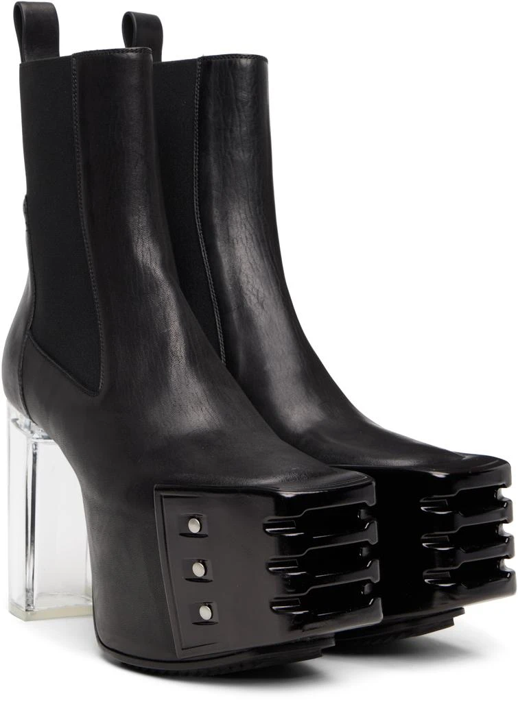 Rick Owens Black Concordians Grilled Kiss 45 Chelsea Boots 4