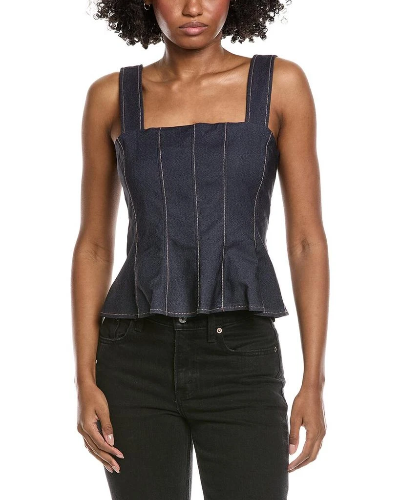Laundry by Shelli Segal Bustier Peplum Top