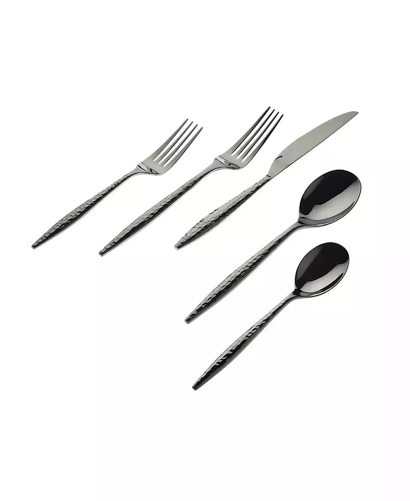 Godinger Avelino Graphite 20 Piece Flatware Set, Service for 4 1