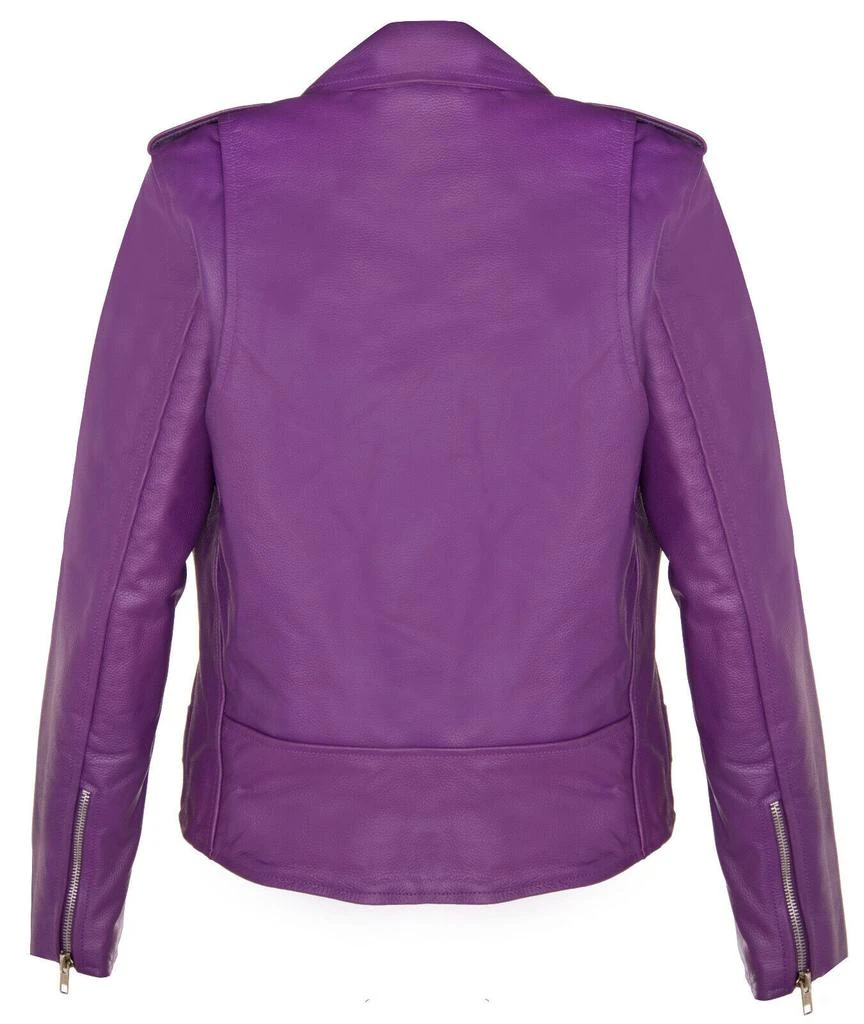 Infinity Leather Womens Cowhide Leather Biker Jacket-Mansfield 3