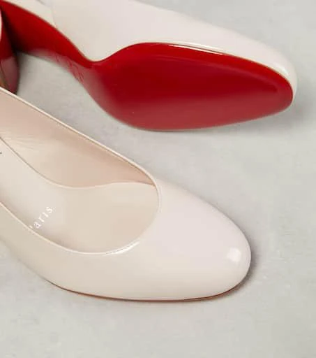 Christian Louboutin So Jane patent leather slingback pumps 6