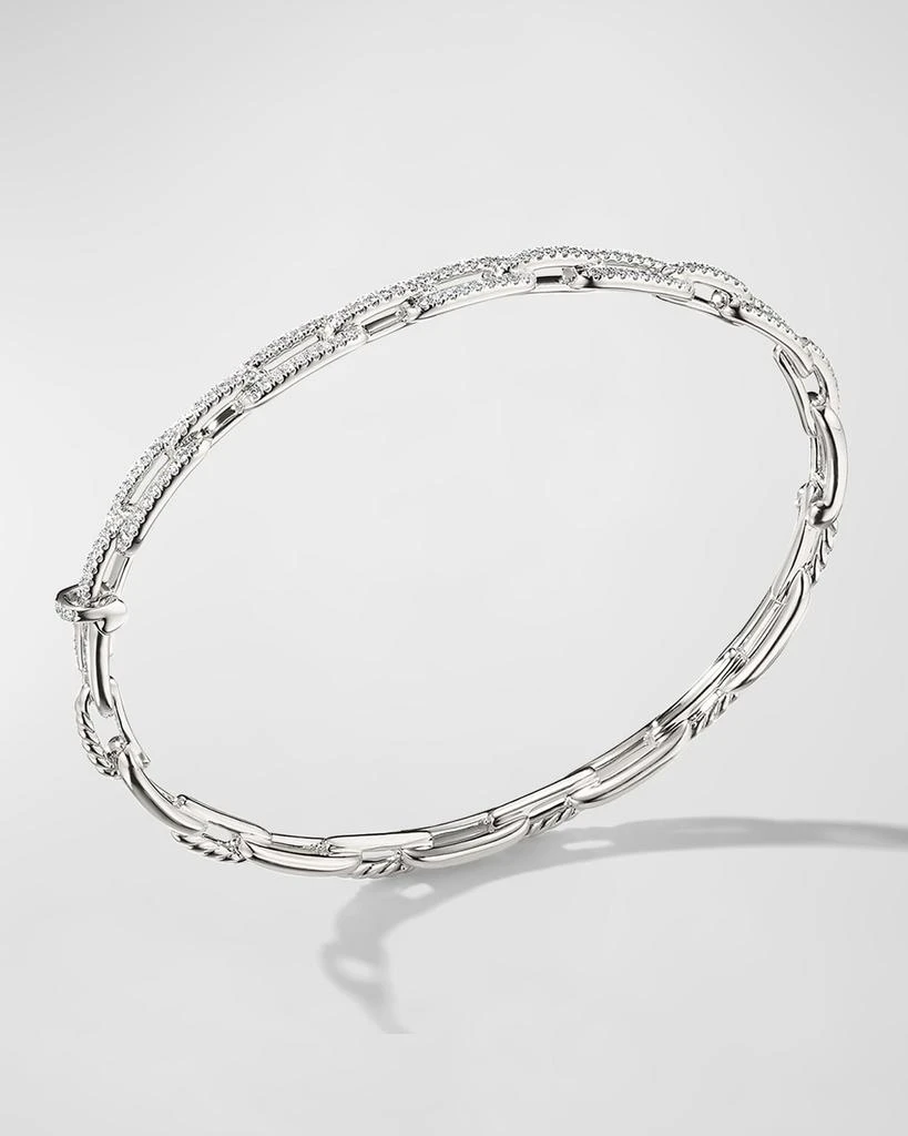 David Yurman Stax Chain Link Bracelet with Diamonds in 18K Yellow Gold