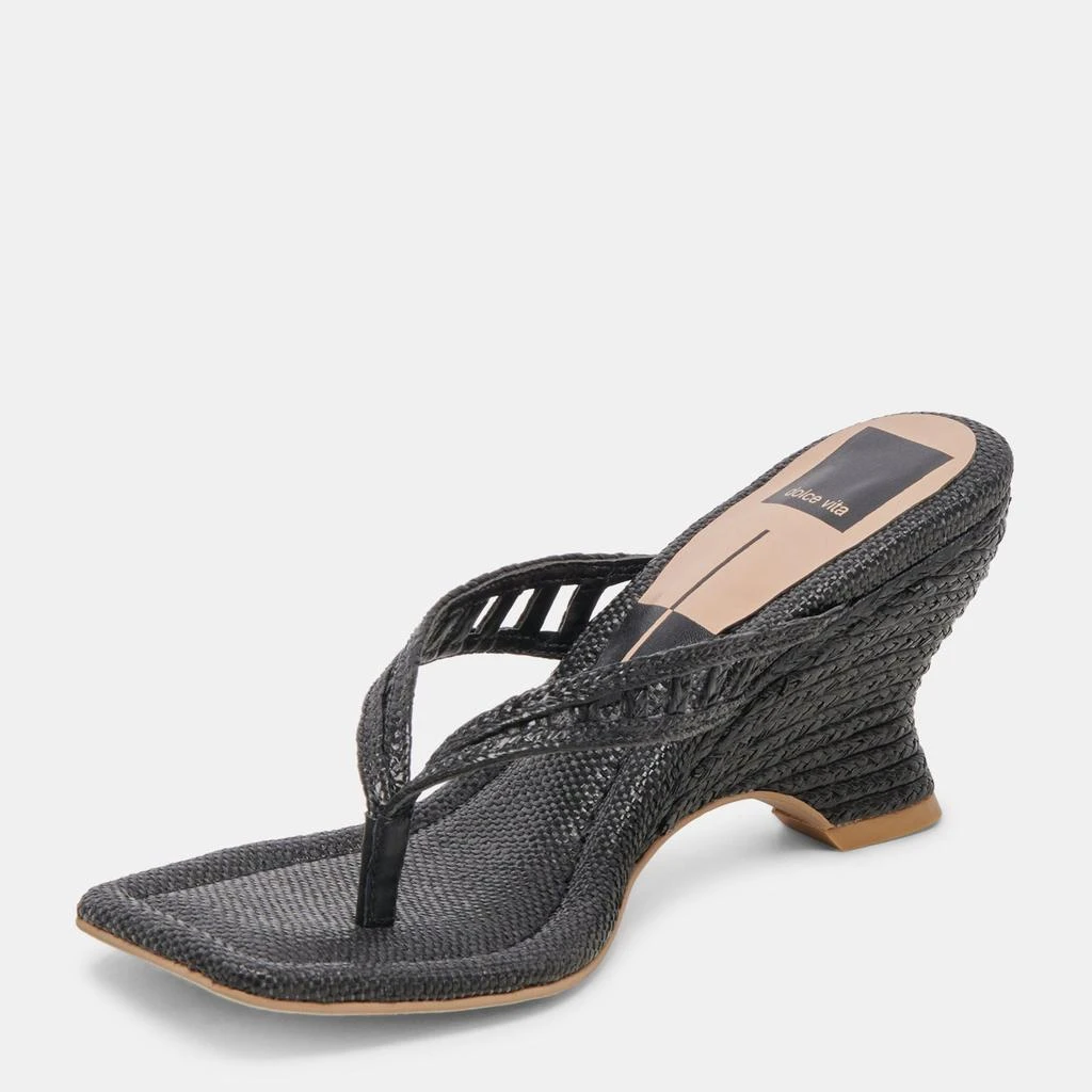 Dolce Vita Nullah Wedges Onyx Raffia 6