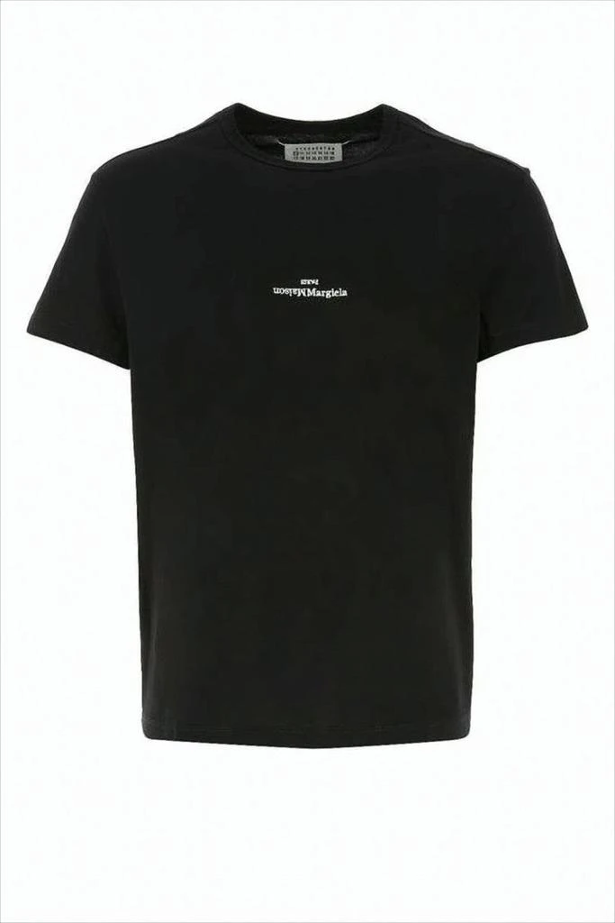 MAISON MARGIELA Cropped Short-Sleeve T-Shirt With Centered Logo Detail