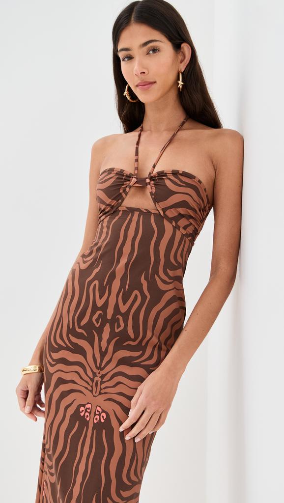 JOHANNA ORTIZ Jungle Palms Midi Dress