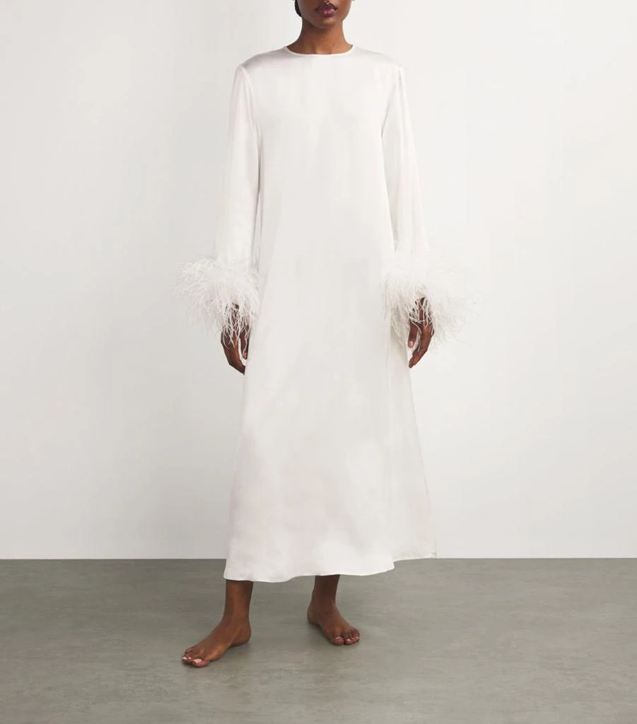 Sleeper Feather-Trim Suzi Maxi Dress - Dresses & Skirts - BeyondStyle