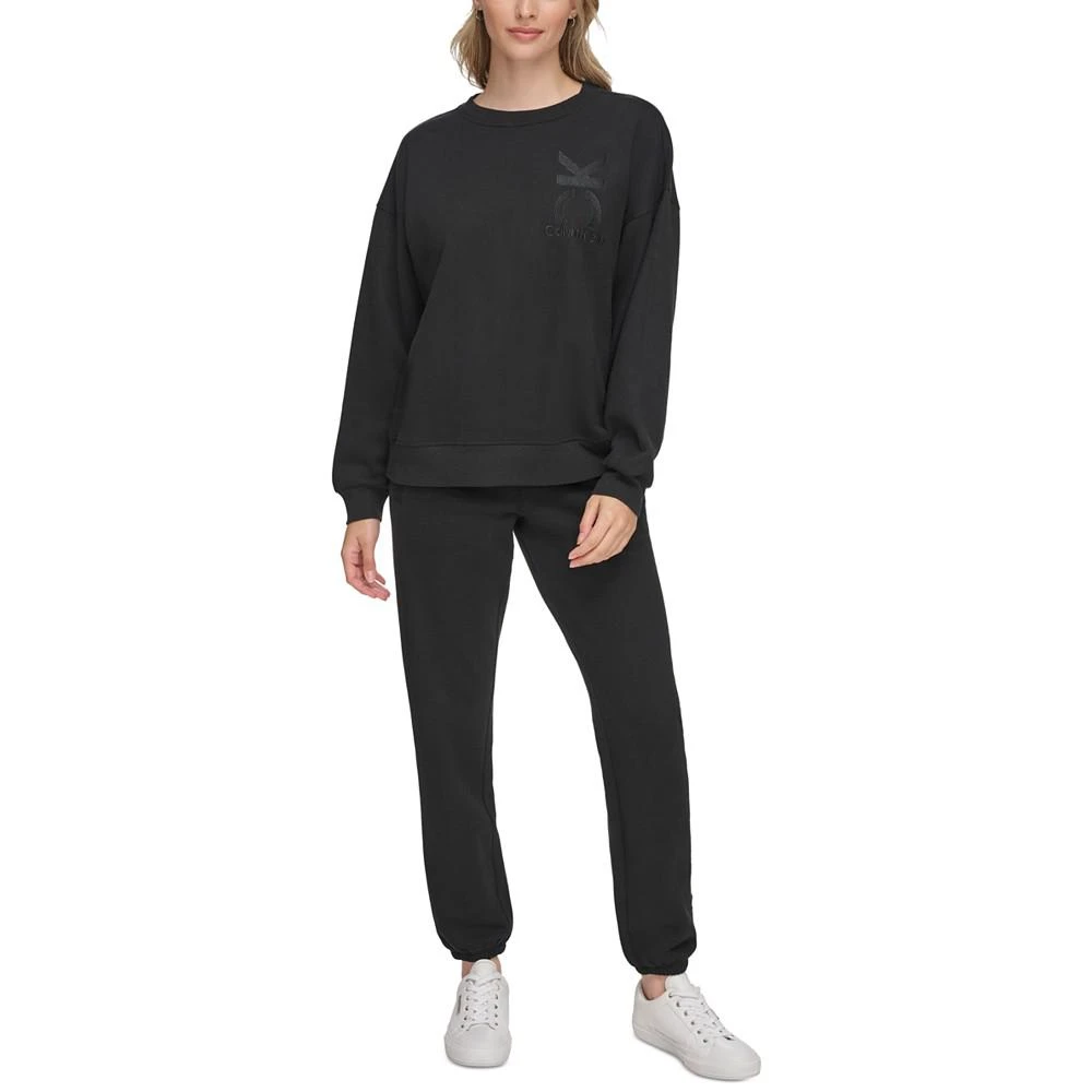Calvin Klein Women's Oversized Logo Crewneck Sweatshirt 5