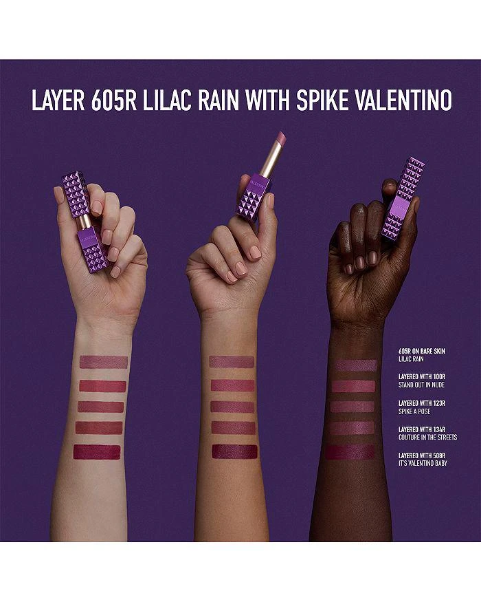Valentino Spike Valentino Lip Shimmer Stick - 605R Lilac Rain 4