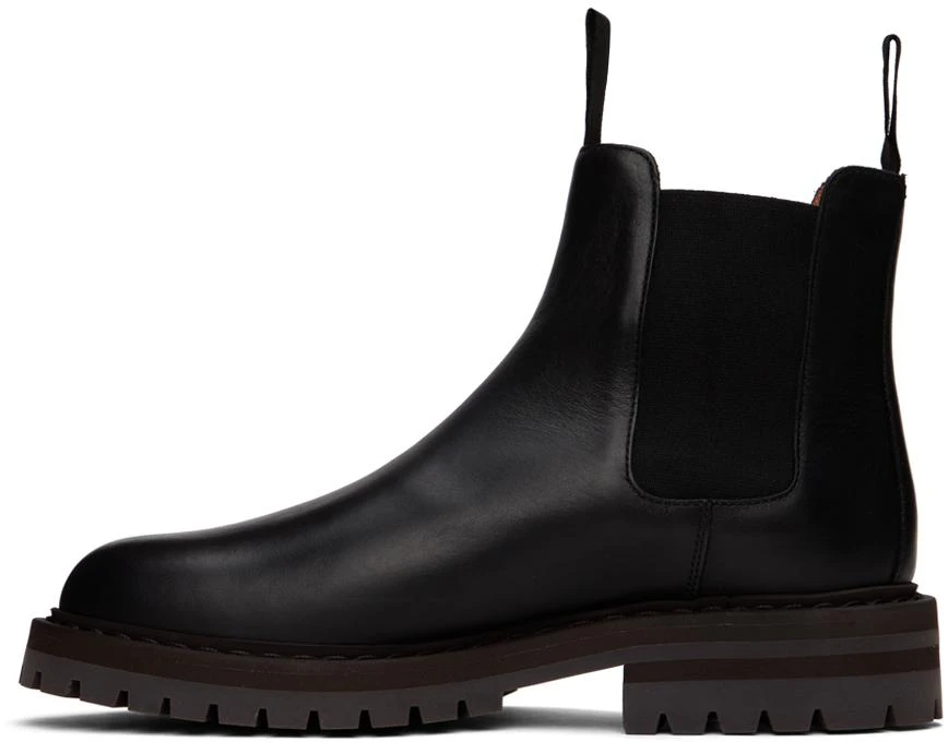 Common Projects Black Leather Chelsea Boots 3