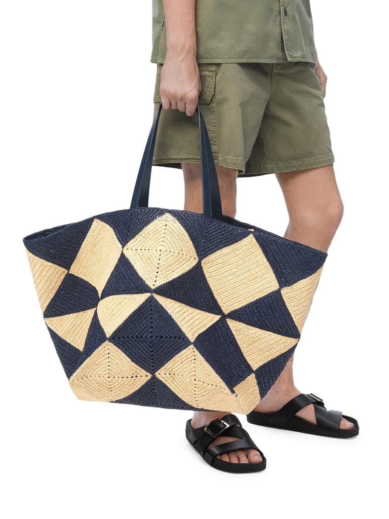 Loewe PUZZLE FOLD TOTE XXL RAFFIA BAG