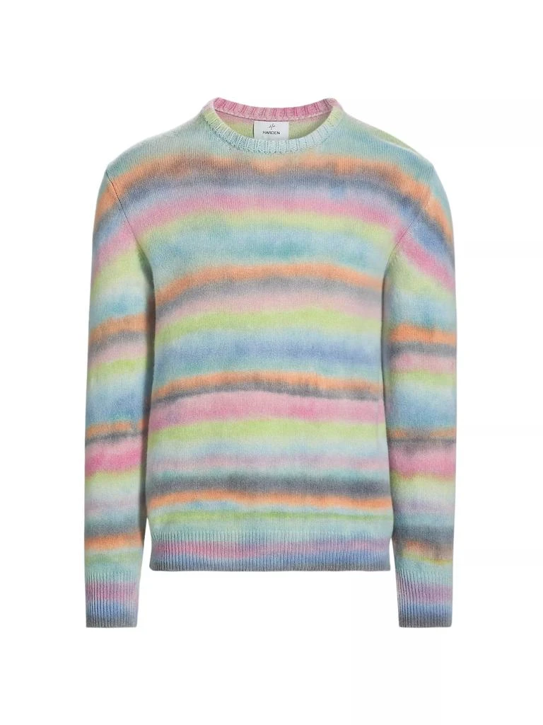 Harden Painted Lines Cashmere Crewneck Sweater 1