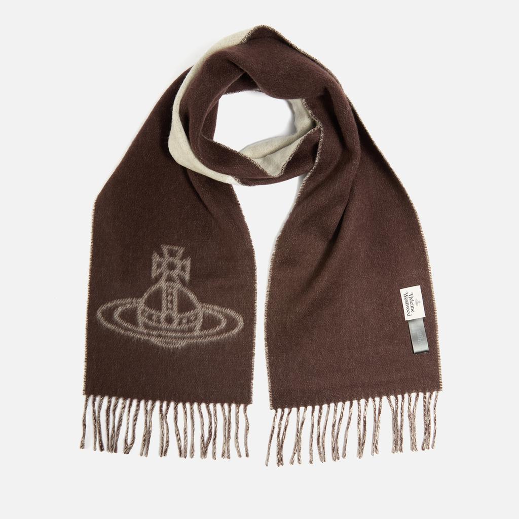 Vivienne Westwood Double Face Orb Wool Scarf
