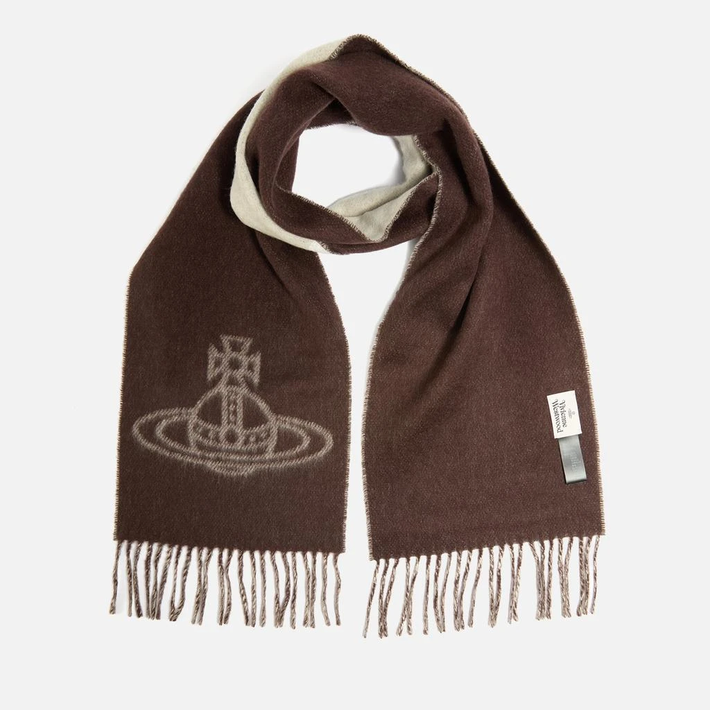 Vivienne Westwood Double Face Orb Wool Scarf 1