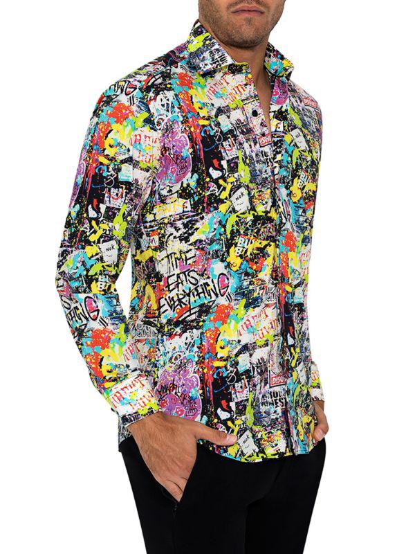 Bertigo Oliver Abstract Sport Shirt
