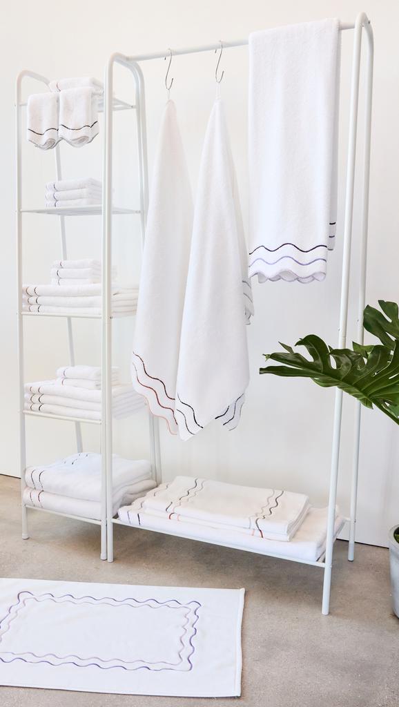 Kassatex Shopbop x Scalloped Bath Mat