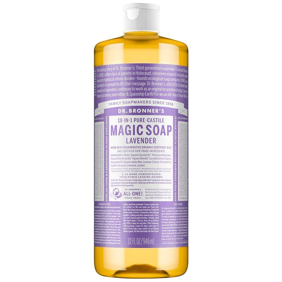 Dr. Bronner
s Pure-Castile Liquid Magic Soap Lavender