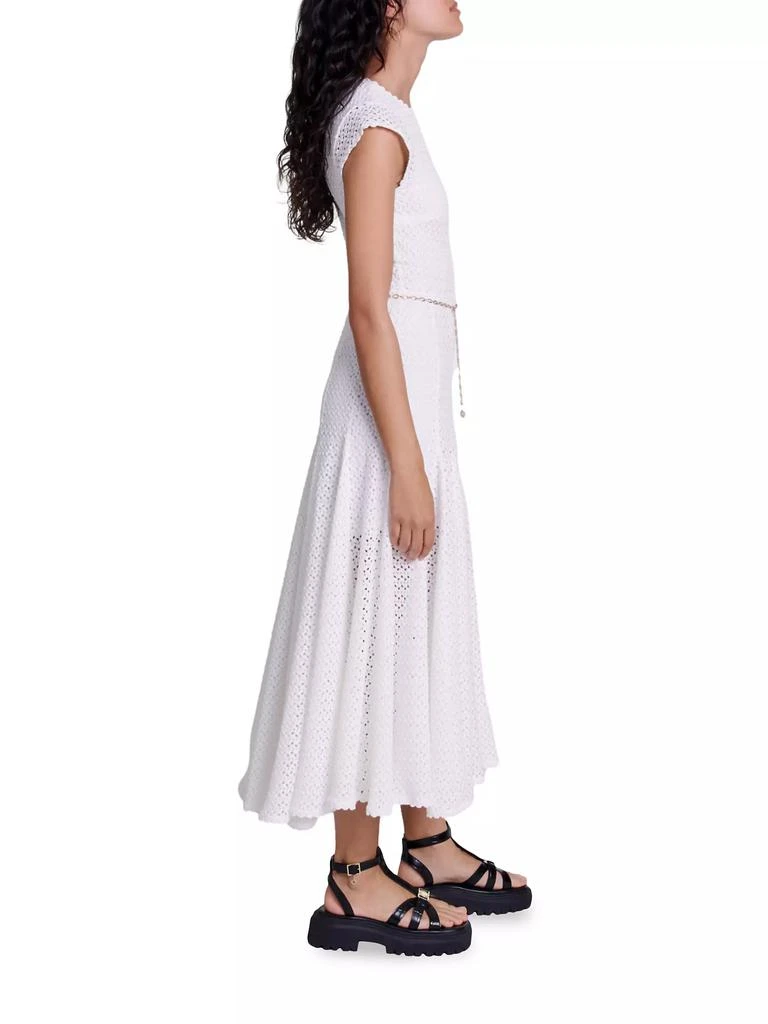 Maje Crochet-Knit Maxi Dress 3