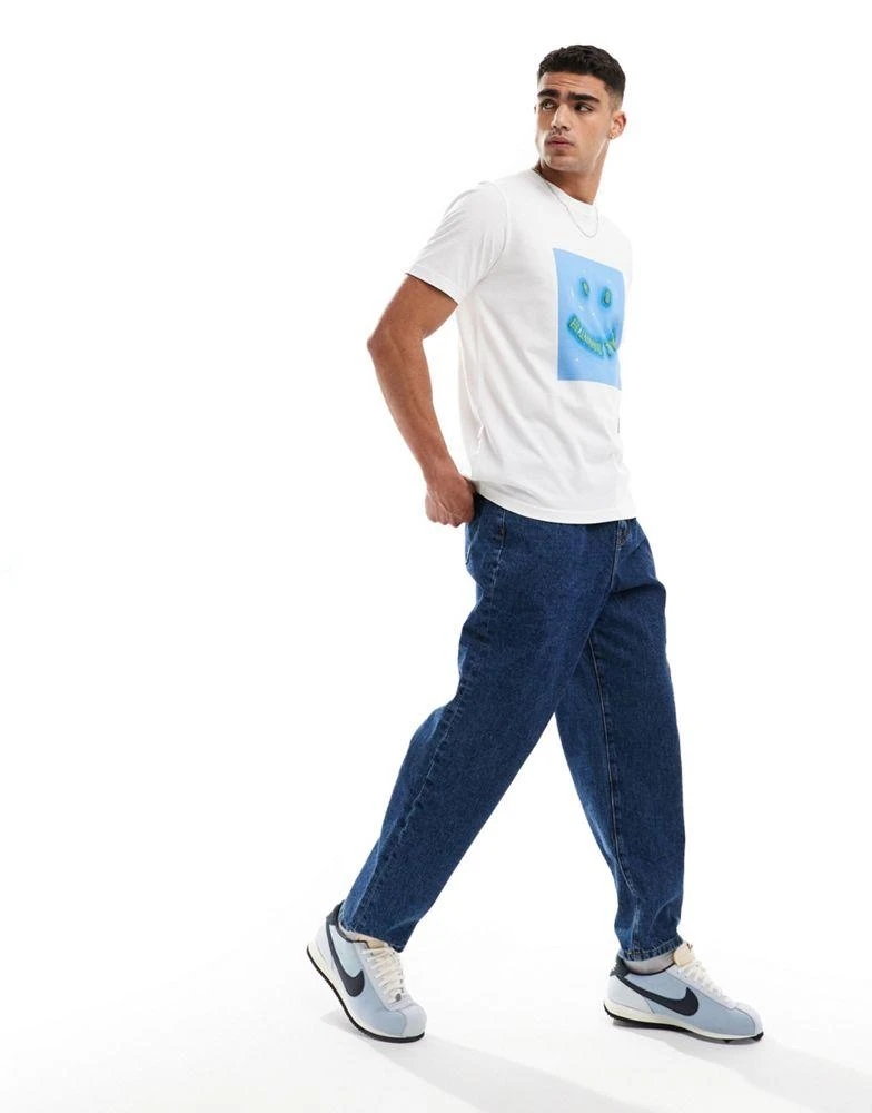 Paul Smith PS Paul Smith t-shirt with smile print in white 4