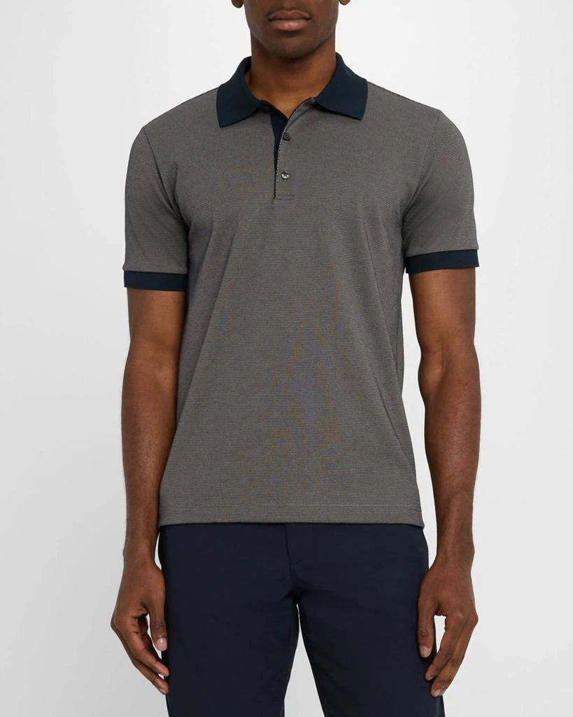 Theory Theory - Geometric Jacquard Polo Shirt 1