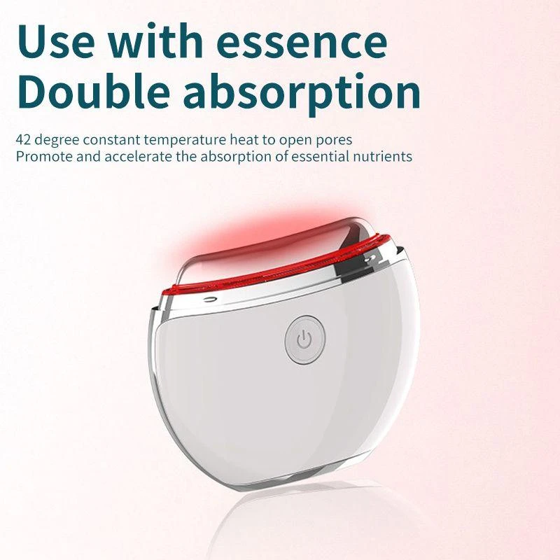 ERUULE Facial Tool Facial Shaping Heating Vibration Micro Current EMS Electric Facial Massager Anti-aging Neck And Face Lift Reduce Wrinkles And Puffiness 6