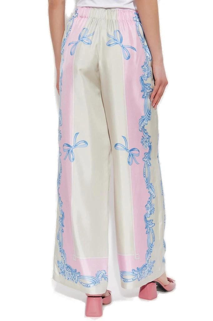 Versace Versace Pattern-Printed Wide-Leg Trousers 3