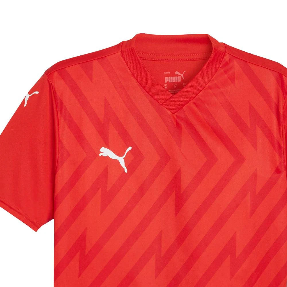 Puma Teamglory V Neck Short Sleeve Soccer Jersey 3