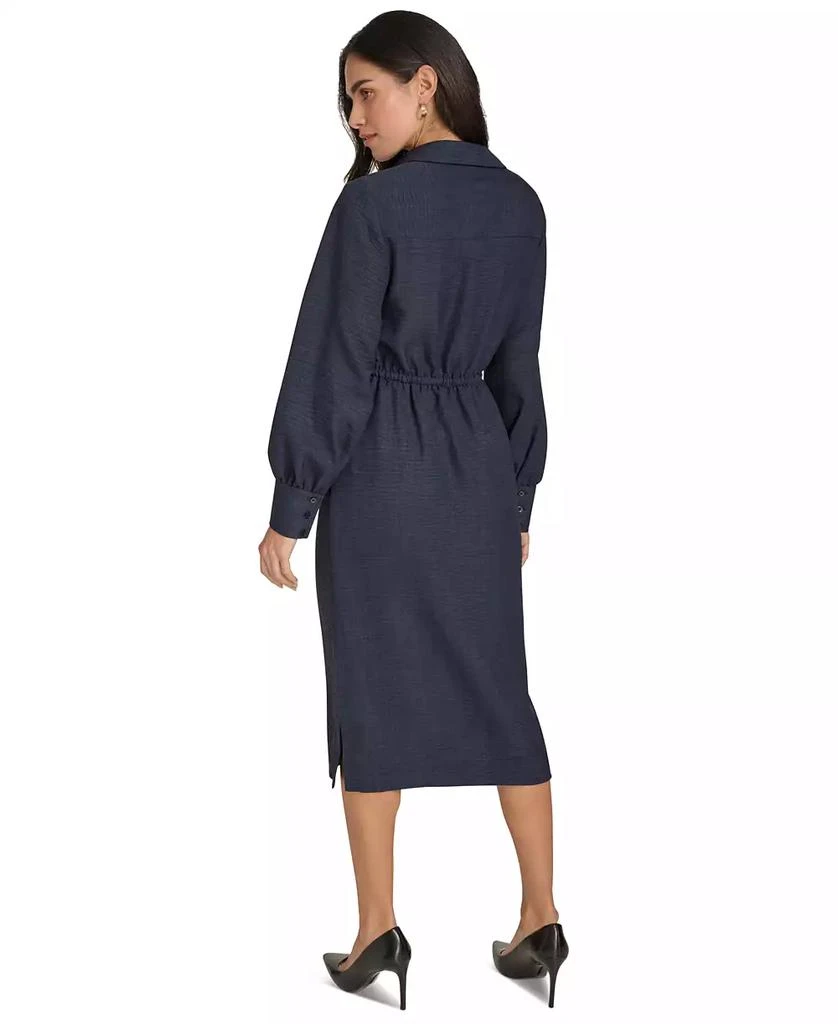 Calvin Klein Women's Faux-Wrap Long-Sleeve Sheath Dress 5