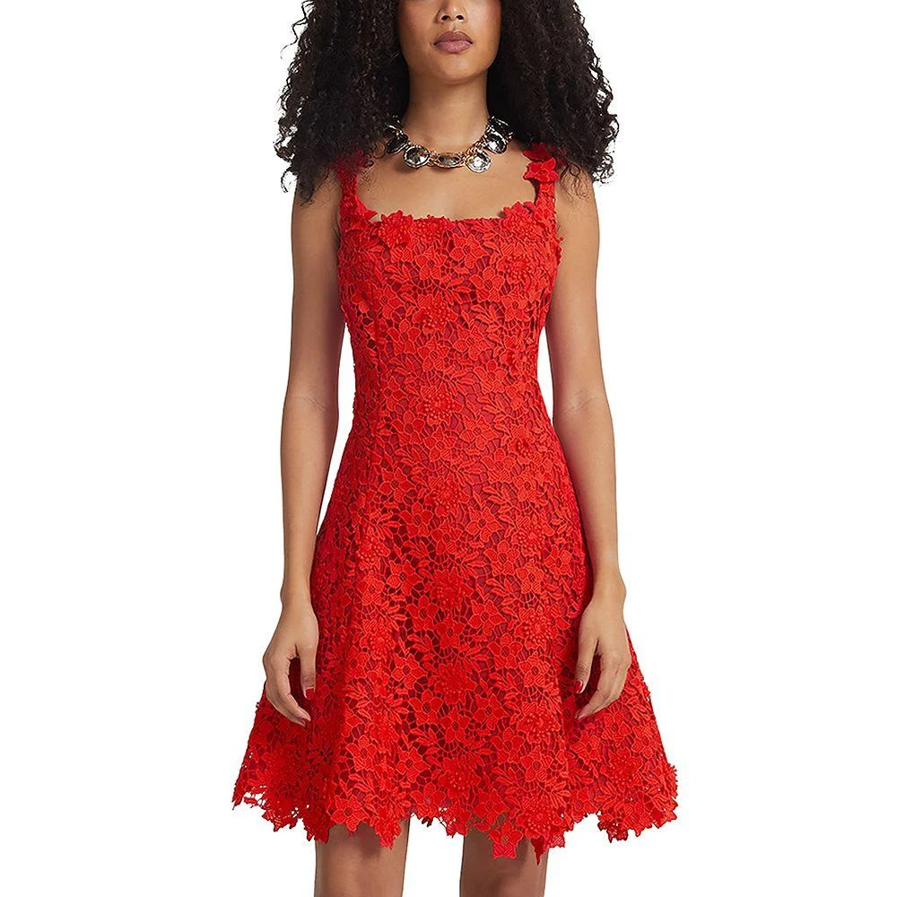 Safiyaa Marrie Floral Lace Mini Dress 1