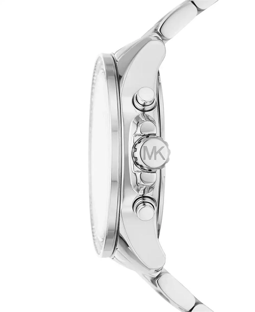 Michael Kors Women's Wren Chronograph Silver-Tone Stainless Steel Watch 42mm 2