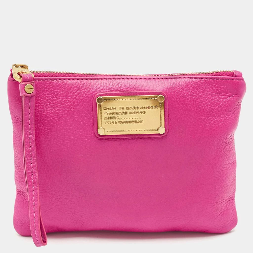 Marc Jacobs Marc by Marc Jacobs Fuchsia Leather Classic Q Wristlet Clutch 1