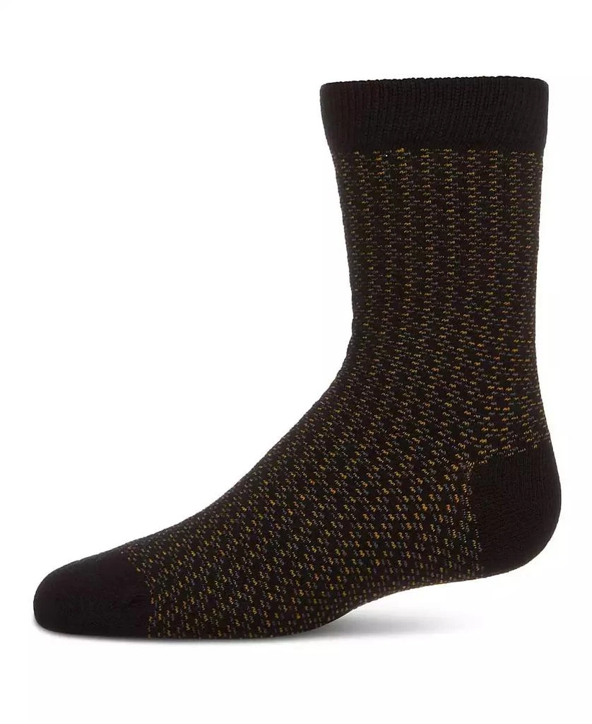 Memoi Boys Bicolor Dashline Crew Socks