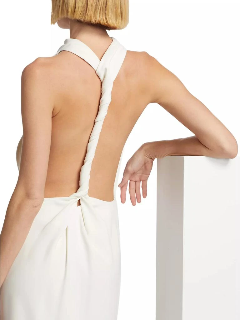 Proenza Schouler Selena Twist Back Crepe Dress 6