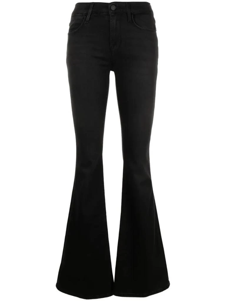 FRAME Frame Mid-Rise Flared Jeans 1