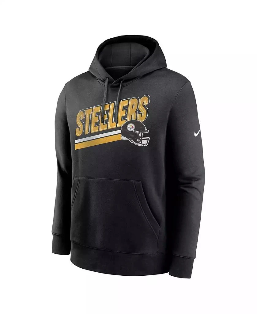 NIKE Men's Black Pittsburgh Steelers Club Fleece Pullover Hoodie 2