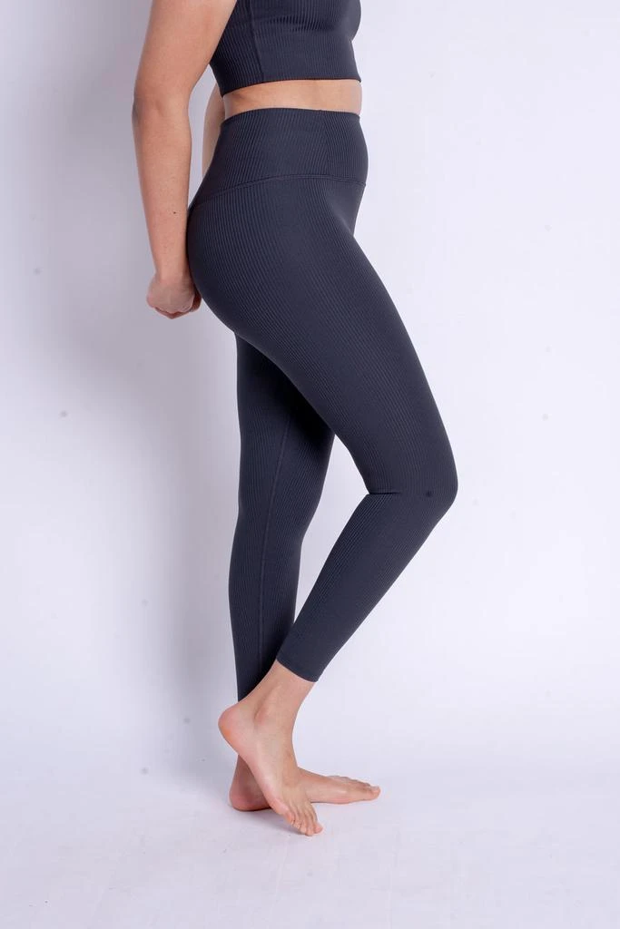 预计3周后发货 Girlfriend Collective Legging - Rib High-Rise Legging - Noir 5