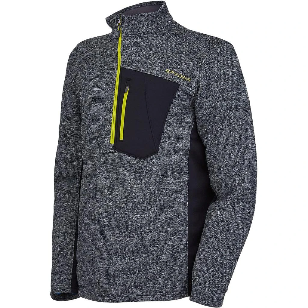 Spyder Spyder Men's Bandit Hybrid 1/2 Zip Fleece Ski Mid Layer Sweater Jacket 3