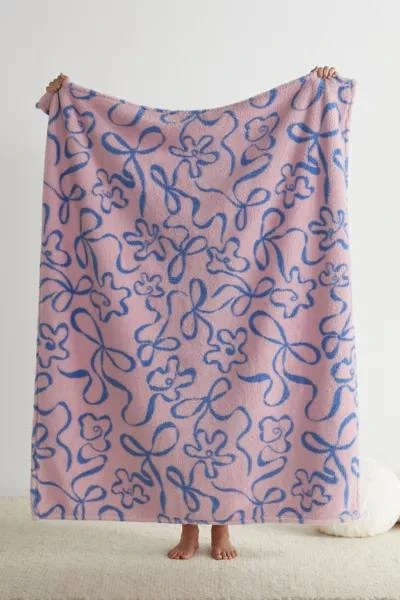 Urban Outfitters Printed Plush Throw Blanket 3