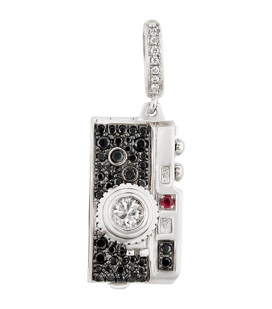 Annoushka White Gold and Diamond Mythology Camera Charm