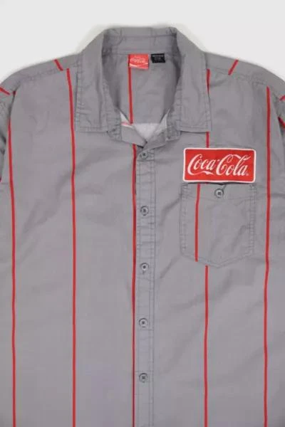 Urban Outfitters Vintage Coca-Cola Short Sleeve Button-Down Shirt 2