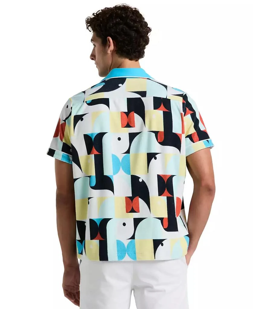 Original Penguin Men
s Slim-Fit Camp Collar Terry Short-Sleeve Shirt 2