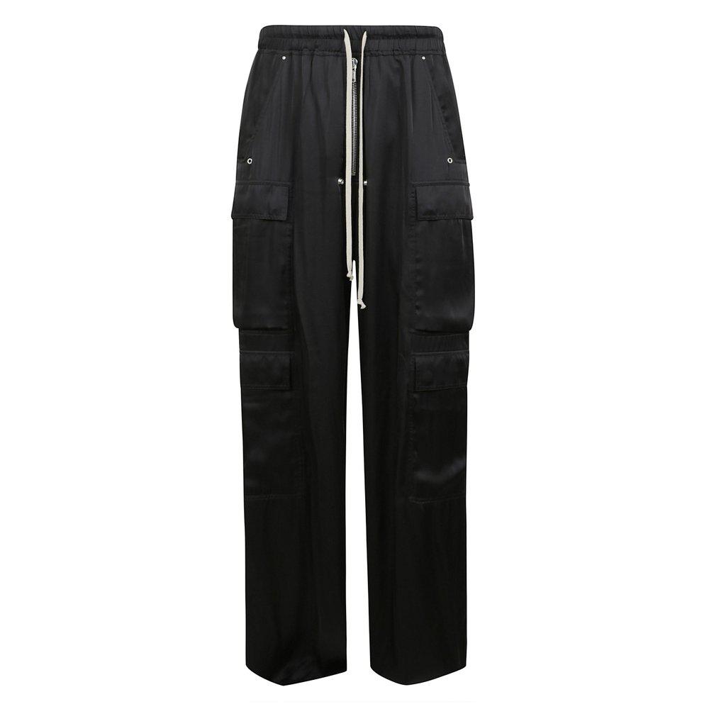 Rick Owens Rick Owens Satin Drawstring Cargo Pants